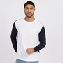 Tommy Hilfiger Mens Back Flag Long Sleeve Top White