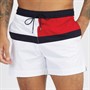 Tommy Hilfiger Mens Medium Drawstring Swimshorts TH Optic White