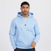 Tommy Hilfiger Mens Tommy Logo Hoodie Vessel Blue