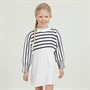 Tommy Hilfiger Girls Stripe Jumper Dress Ivory Petal Stripe