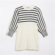 Tommy Hilfiger Girls Stripe Jumper Dress Ivory Petal Stripe