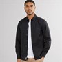 Tommy Hilfiger Mens Core Flex Poplin Long Sleeve Shirt Black
