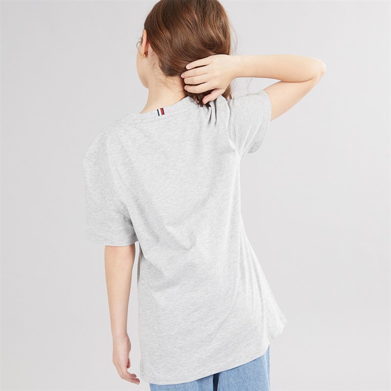 Tommy Hilfiger Girls Essential T-Shirt Light Grey Heather