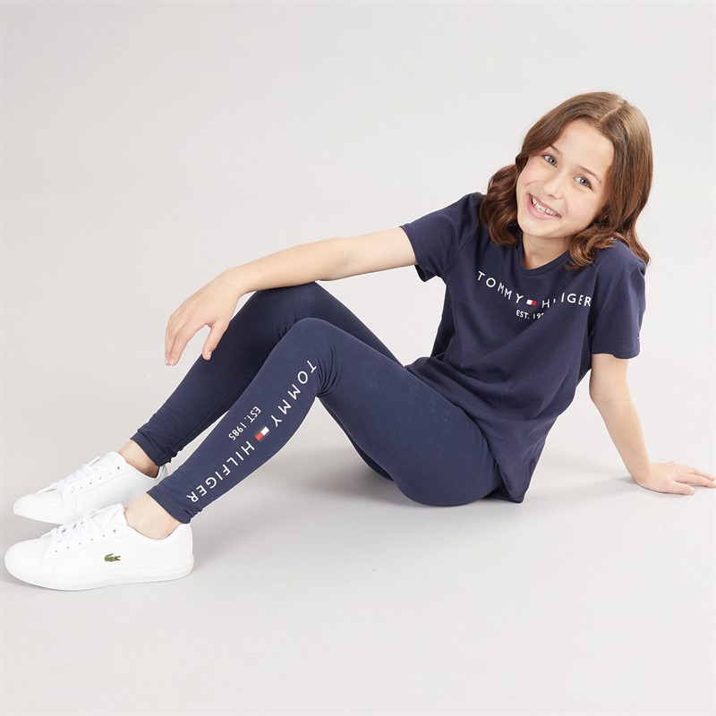 Tommy Hilfiger Girls Essential Leggings Twilight Navy