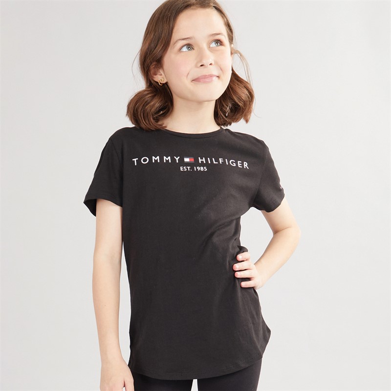 Tommy Hilfiger Girls Essential T-Shirt Black