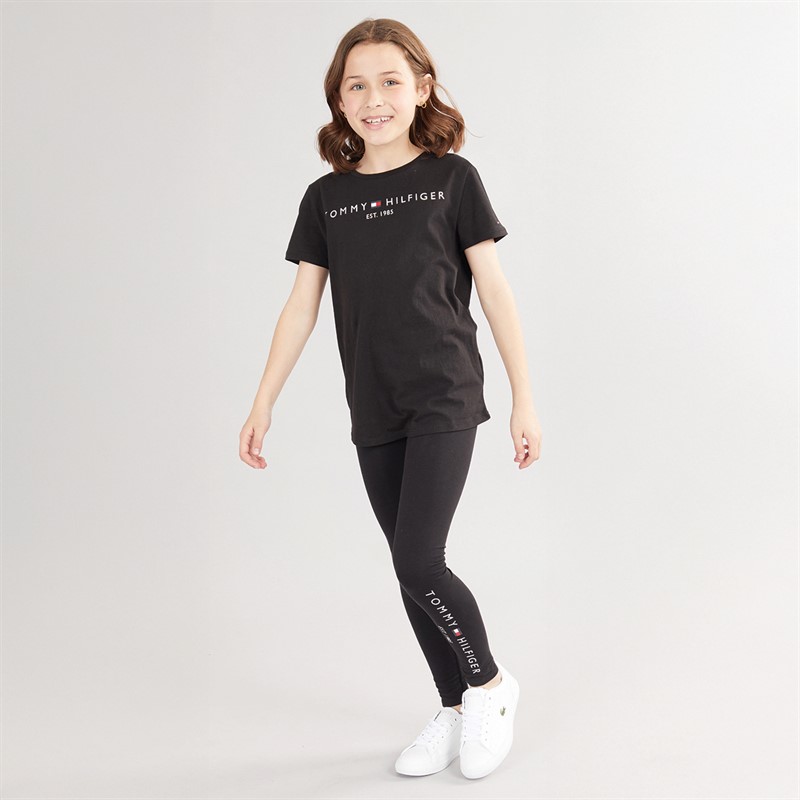 Tommy Hilfiger Girls Essential T-Shirt Black