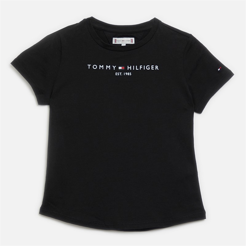Tommy Hilfiger Girls Essential T-Shirt Black