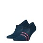 Tommy Hilfiger Mens TH Stripe Two Pack Footie Socks Navy