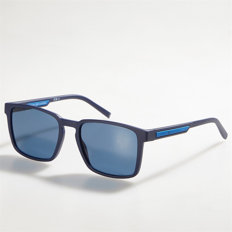 Tommy Hilfiger Mens Suglasses Matte Blue