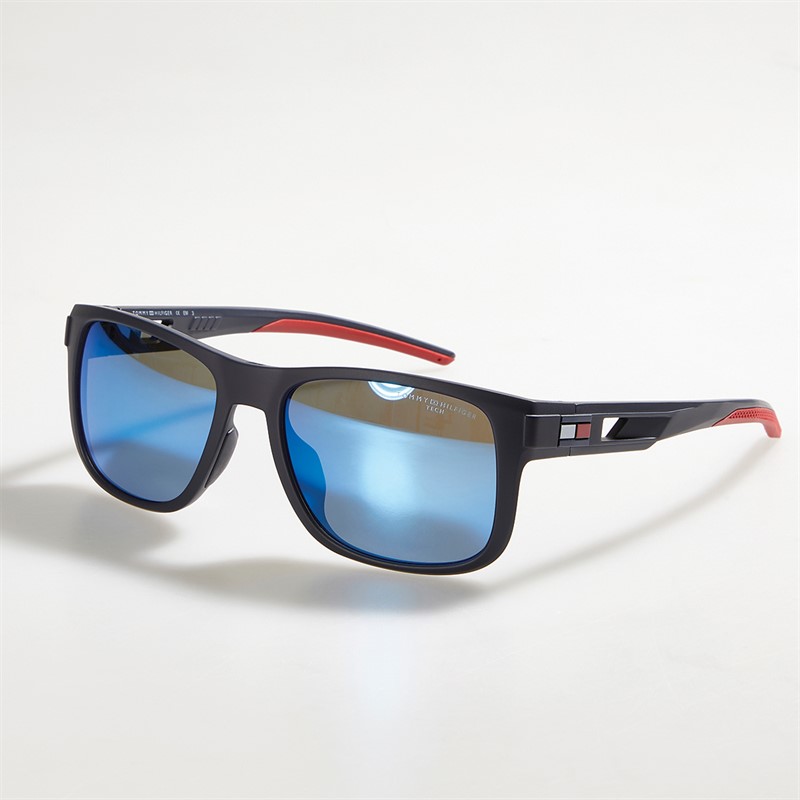 Tommy Hilfiger Mens Suglasses Matte Blue