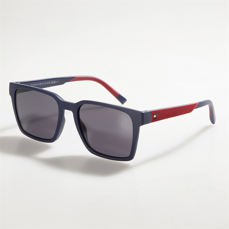 Tommy Hilfiger Mens Suglasses Blue Red