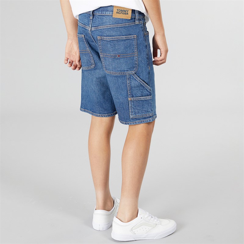 Tommy Hilfiger Boys Carpenter Denim Shorts Midblue