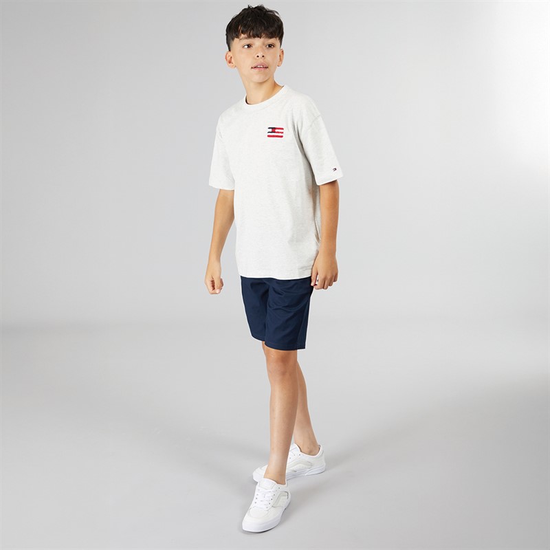 Tommy Hilfiger Boys Woven Belted Shorts Dark Night Navy