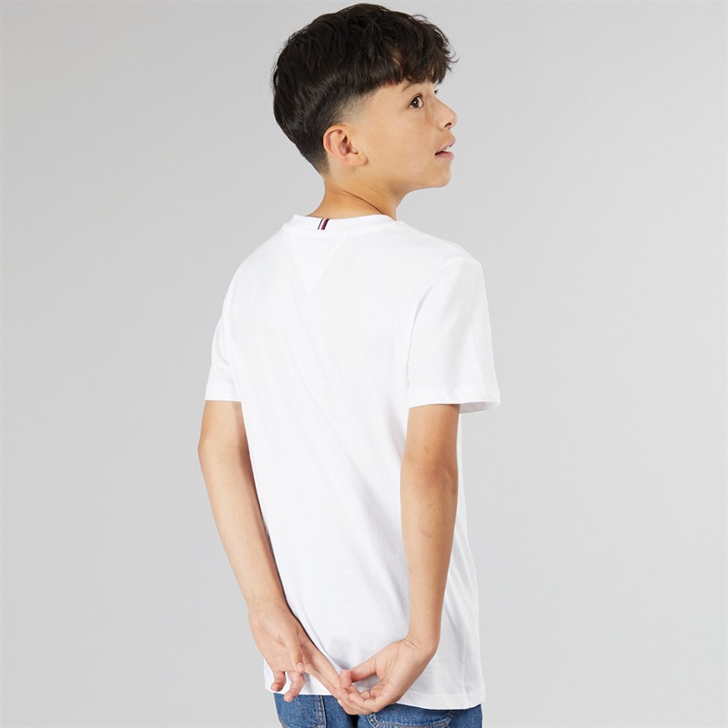Tommy Hilfiger Boys Pocket T-Shirt White