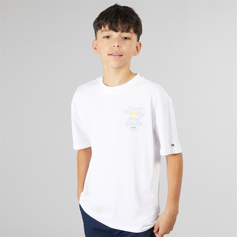 Tommy Hilfiger Boys Fun Graphic T-Shirt White