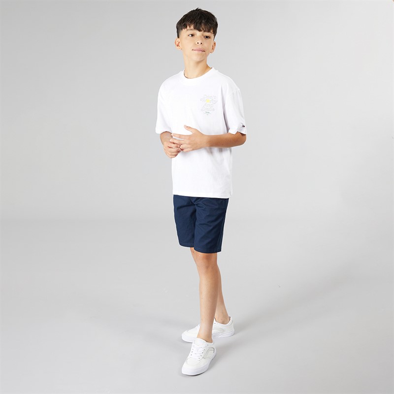 Tommy Hilfiger Boys Fun Graphic T-Shirt White