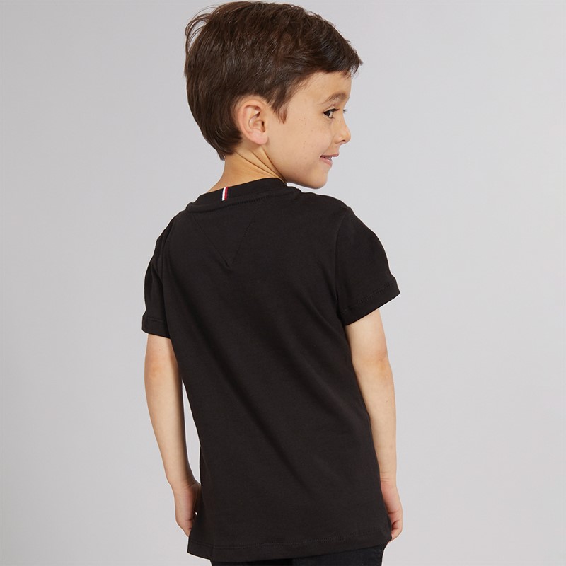Tommy Hilfiger Boys Flag T-Shirt Black
