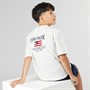 Tommy Hilfiger Boys Flag Terry T-Shirt Snow White Heather