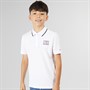 Tommy Hilfiger Boys Flag Polo White