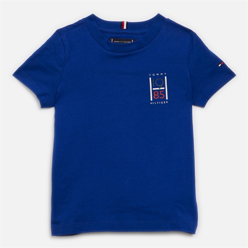 Tommy Hilfiger Boys Graphic T-Shirt Wedge Blue