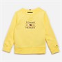 Tommy Hilfiger Boys Flag Pullover Sweatshirt Citronella