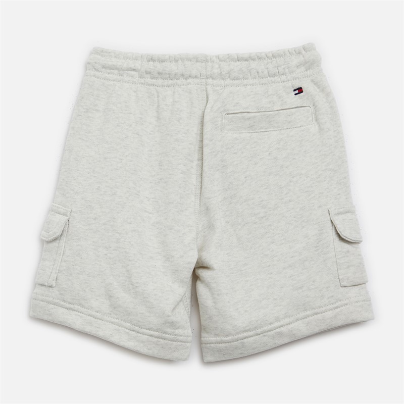 Tommy Hilfiger Boys T-Shirt And Shorts Co-Ord Set Snow White Heather