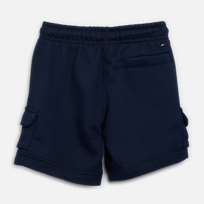 Tommy Hilfiger Boys T-Shirt And Shorts Co-Ord Set White/Dark Night Navy