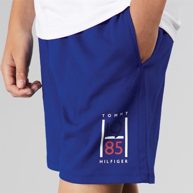 Tommy Hilfiger Boys Graphic Sweat Shorts Wedge Blue