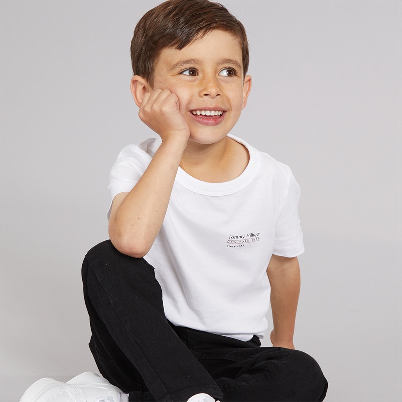 Tommy Hilfiger Boys Flag Fun T-Shirt White