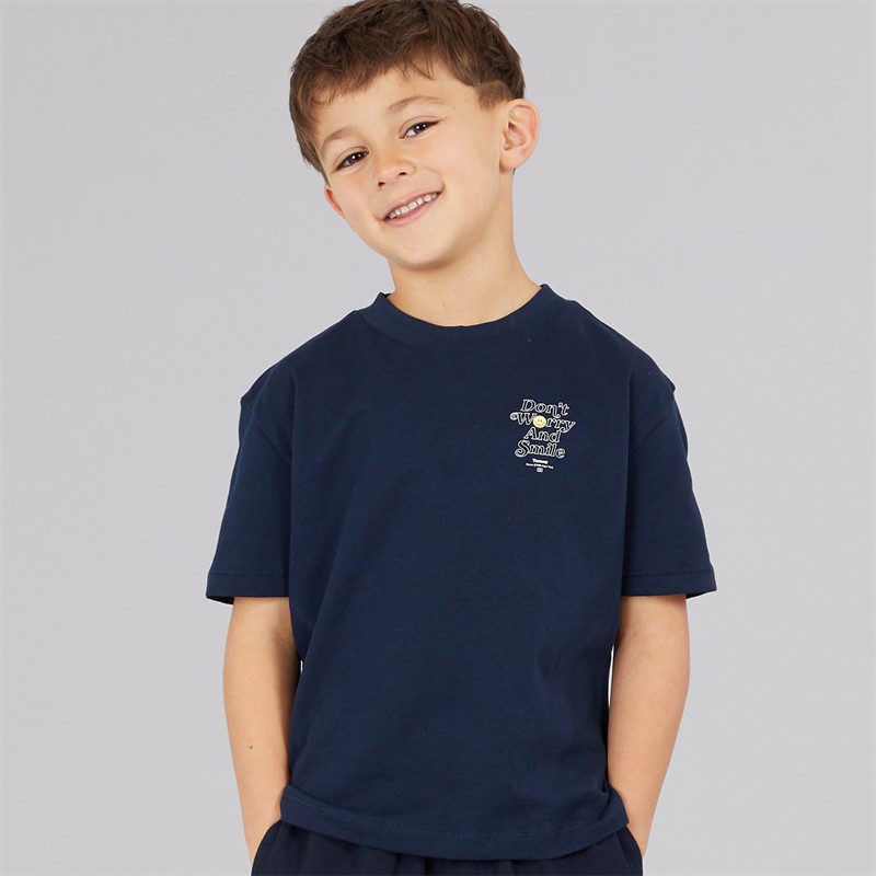 Tommy Hilfiger Boys Fun Graphic T-Shirt Dark Night Navy