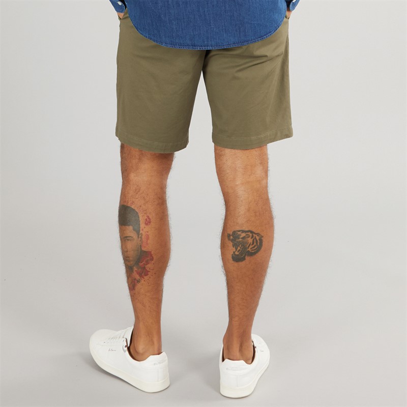 Tommy Hilfiger Mens Harlem Chino Shorts Battle Green