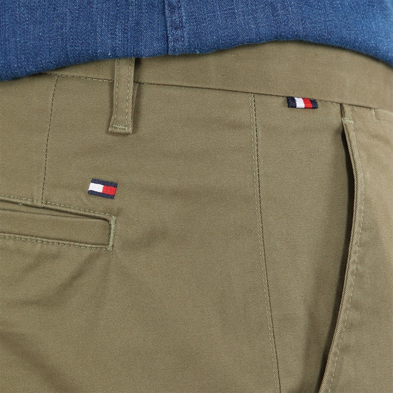 Tommy Hilfiger Mens Harlem Chino Shorts Battle Green