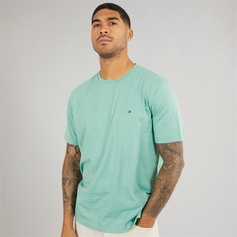 Tommy Hilfiger Mens Regular Fit T-Shirt Fort Green