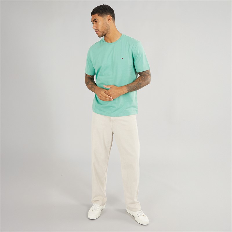 Tommy Hilfiger Mens Regular Fit T-Shirt Fort Green