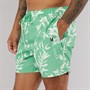 Tommy Hilfiger Mens Drawstring Swim Shorts Floral Tropic AOP Fort Green