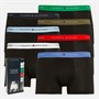 Tommy Hilfiger Mens Seven Pack Trunks Ir Black/White/Green/Fr Red/Vl B/D/Ut Olv