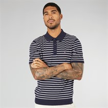 Tommy Hilfiger Mens Essential Cotton Knit Polo Desert Sky/Ivory Petal