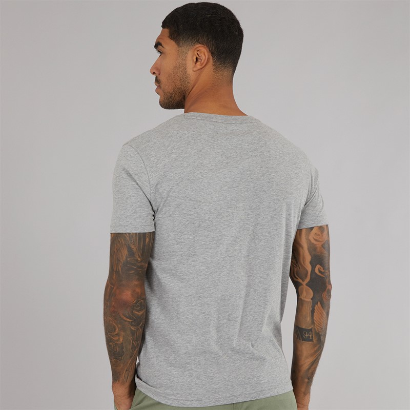 Tommy Hilfiger Mens Block T-Shirt Light Grey Heather