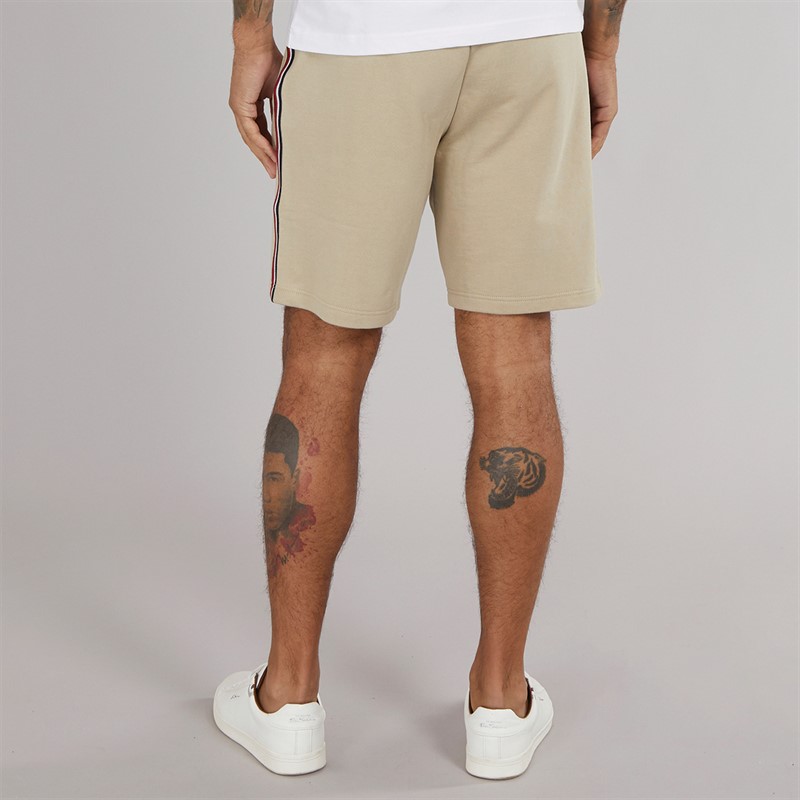 Tommy Hilfiger Mens Global Stripe Sweat Shorts Sandalwood