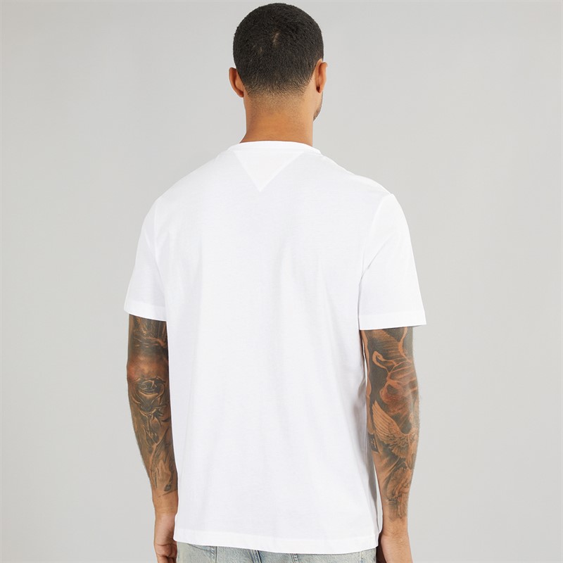 Tommy Hilfiger Mens Monotype All America T-Shirt White
