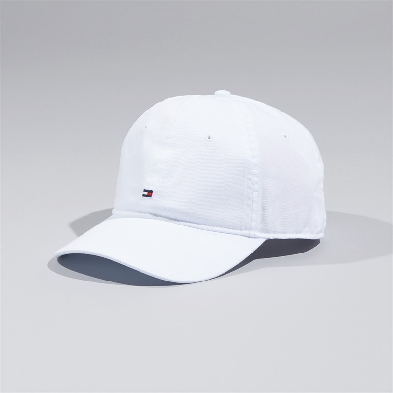 Tommy Hilfiger Mens TH Flag Soft Panel Cap TH Optic White