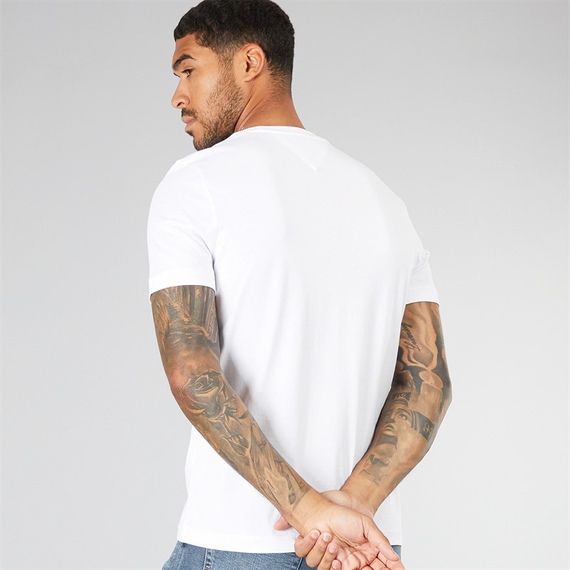 Tommy Hilfiger Mens Embroidery T-Shirt White