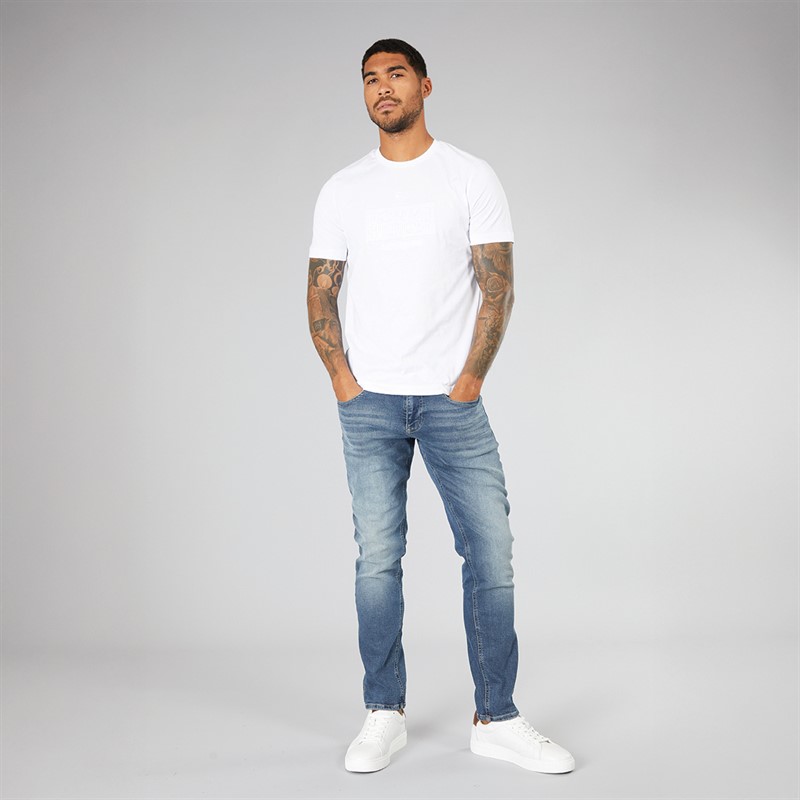 Tommy Hilfiger Mens Embroidery T-Shirt White