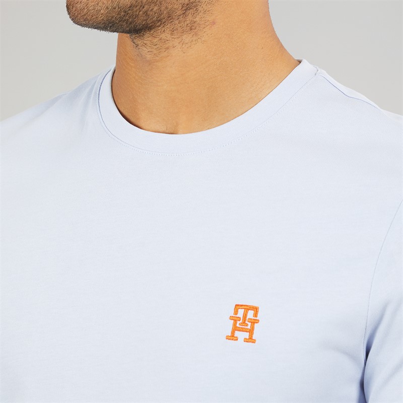 Tommy Hilfiger Mens Monogram T-Shirt Breezy Blue