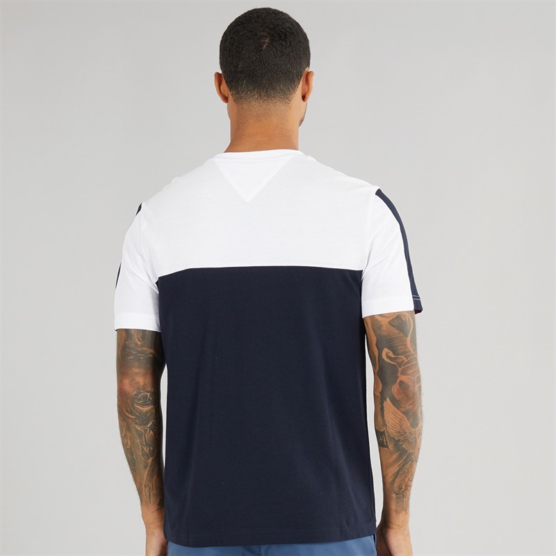 Tommy Hilfiger Mens Global Stripe T-Shirt White