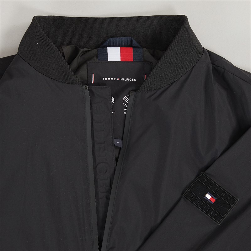 Tommy Hilfiger Mens Bomber Jacket Black