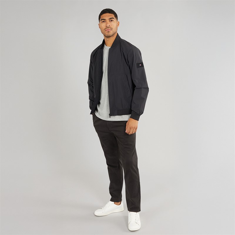 Tommy Hilfiger Mens Bomber Jacket Black