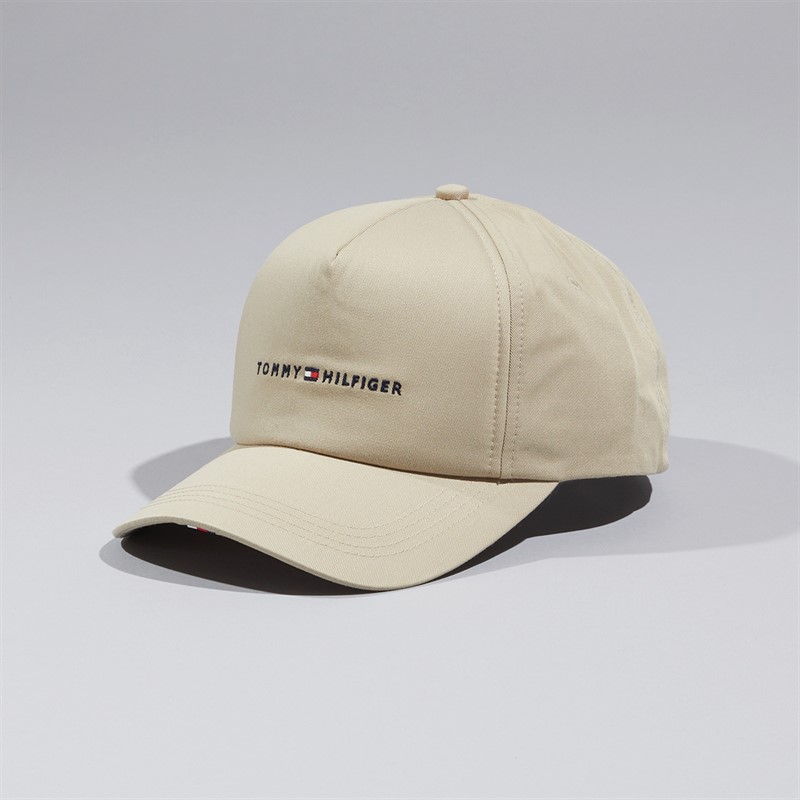 Tommy Hilfiger Mens TH Foundation Soft Cap Sandalwood - Size OS