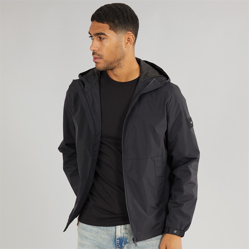 Tommy Hilfiger Mens Hooded Jacket Black - Size M