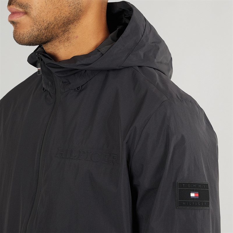 Tommy Hilfiger Mens Hooded Jacket Black
